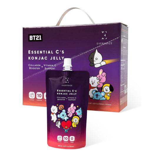 EVERYDAZE Con BT21: Essential C's Konjac Jelly Sabor Lichi