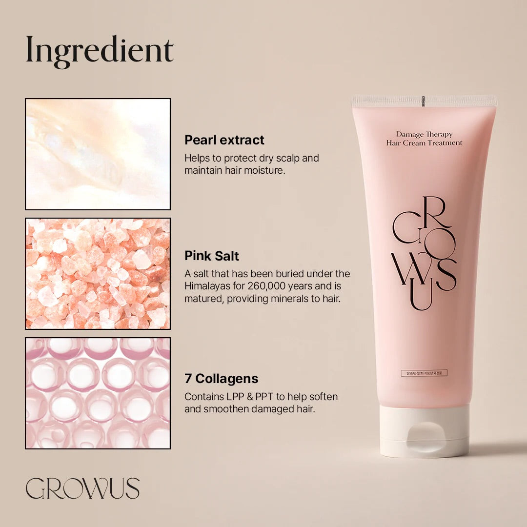 [GROWUS] Damage Therapy Hair Cream Treatment 50ml