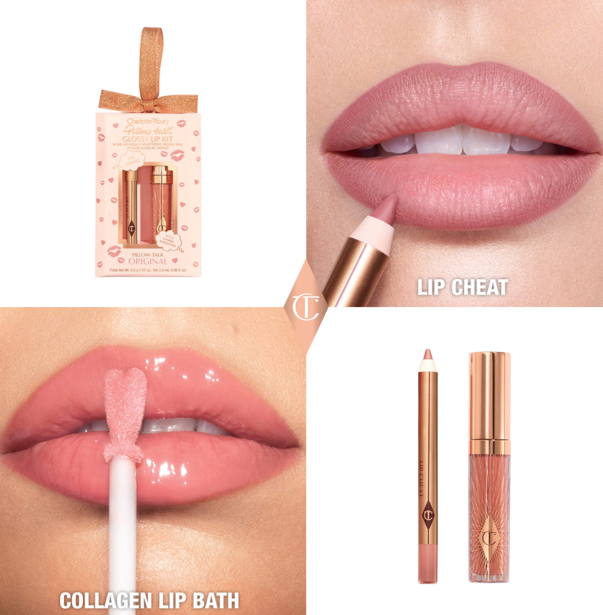 [Charlotte Tilbury] Mini Pillow Talk Glossy Lip Duos *PRE-ORDEN*