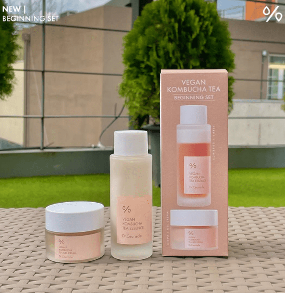 Dr.Ceuracle- Vegan Kombucha Beginning Set (Vegan Essence
50ml + Vegan Gel Cream)