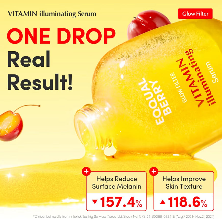 [EQQUALBERRY] Vitamin Illuminating Serum | Niacinamide 4% + Brightening Vitamin C