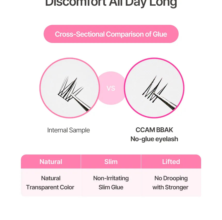 [ccam bbak] No Glue Lash Pink