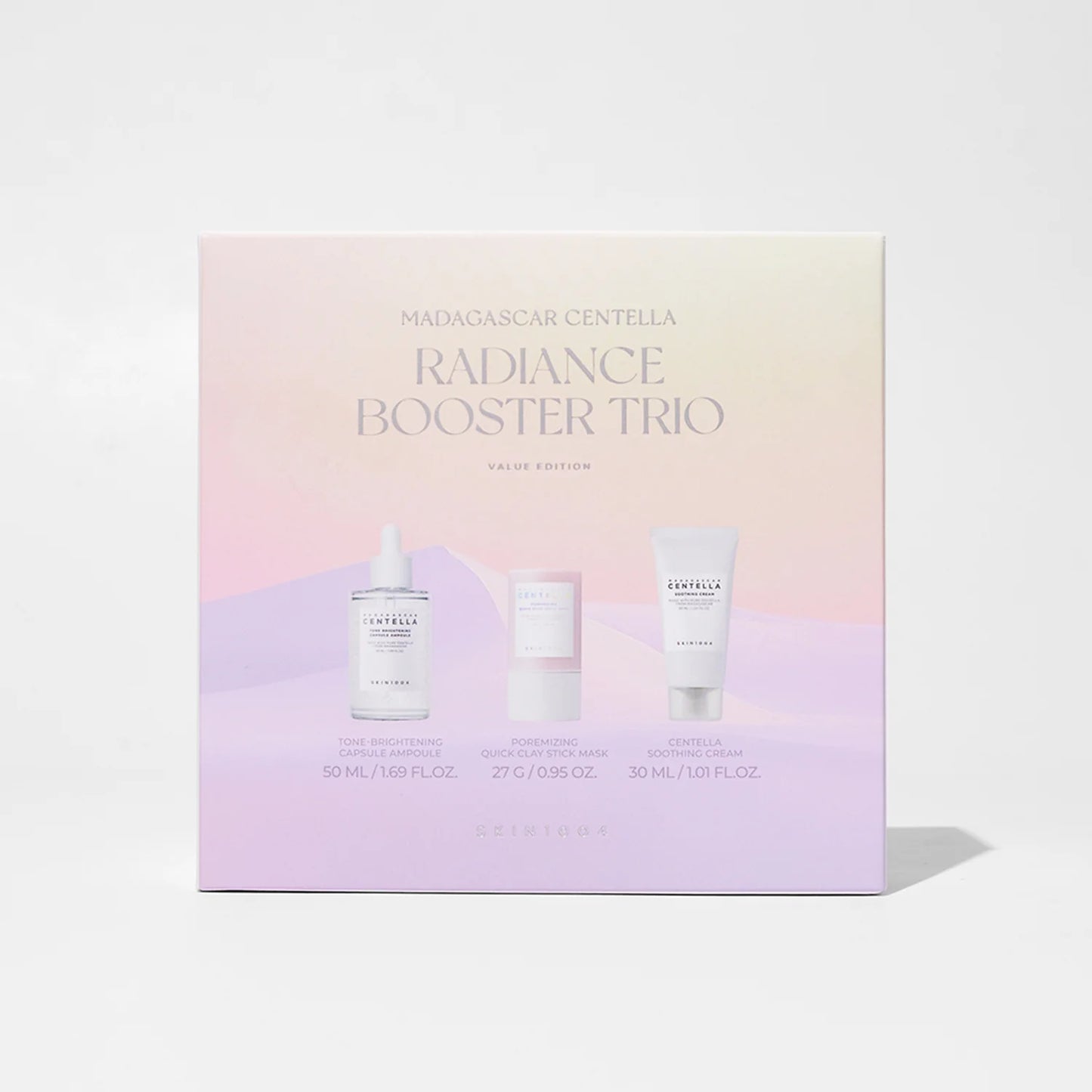 SKIN1004 Madagascar Centella Radiance Booster Trio (Ampoule + Mask + Cream)