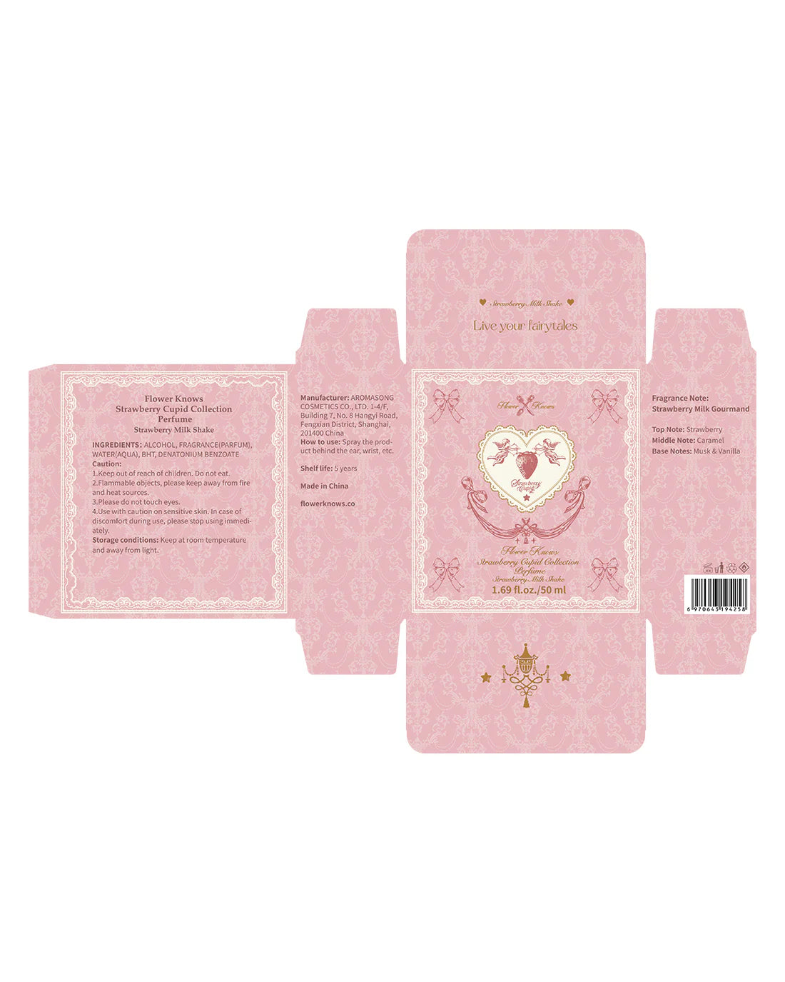 [Flower Knows] Strawberry Cupid Perfume-Strawberry Milk Shake