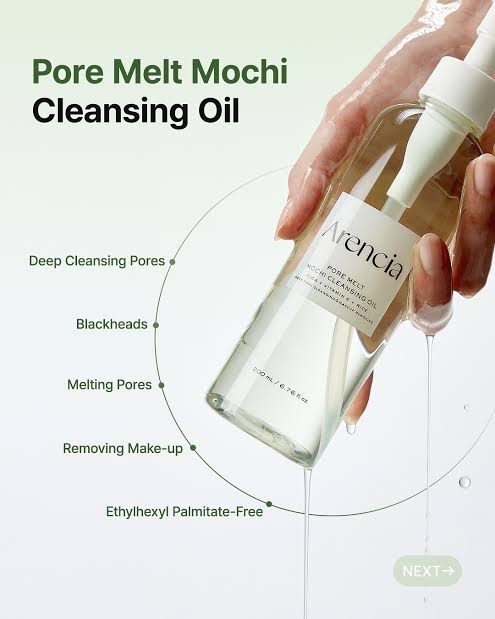[Arencia] Pore Melt Mochi Cleansing Oil 200ml