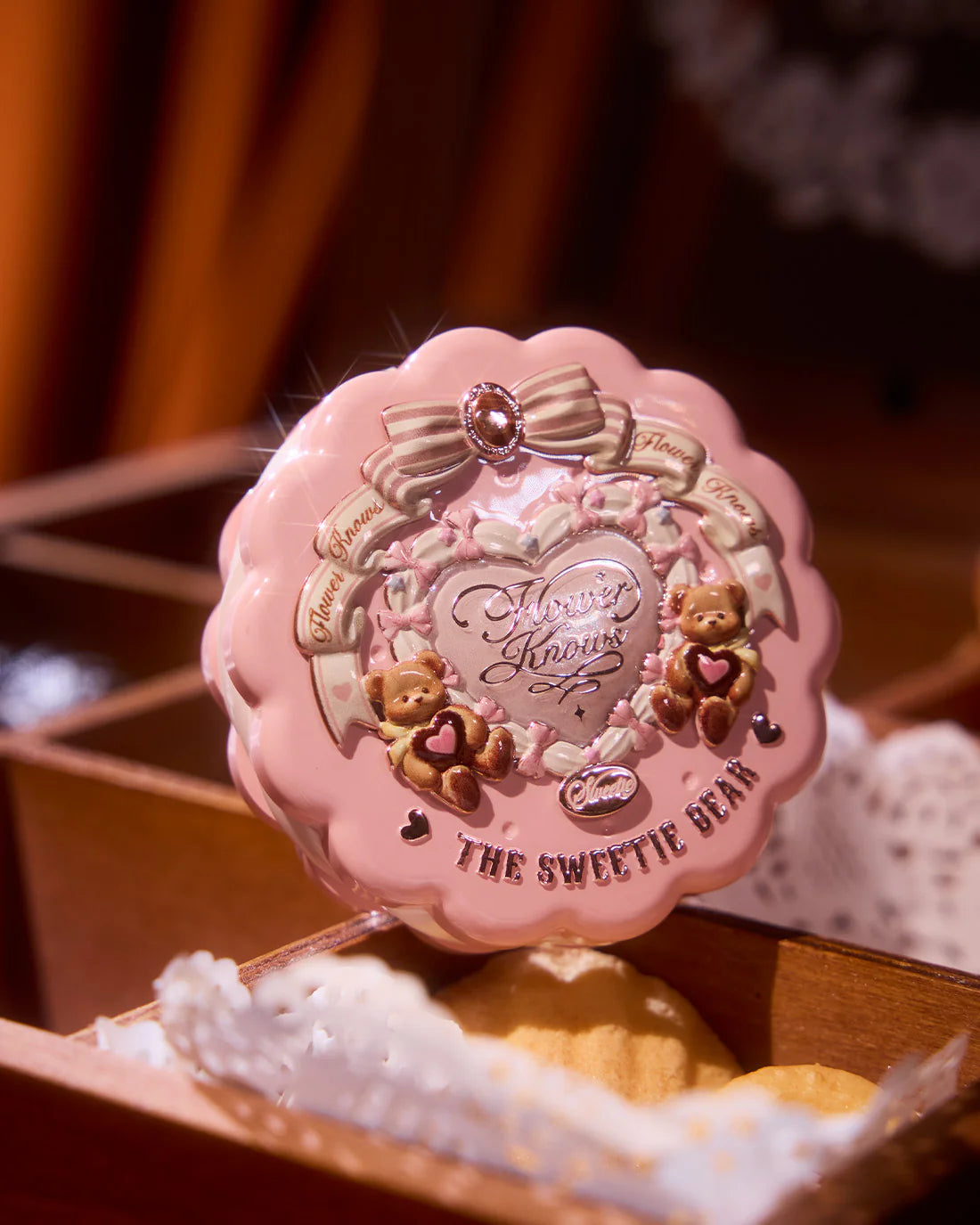 [Flower Knows] The Sweetie Bear Silk Satin Blush 03 Rose Chanson