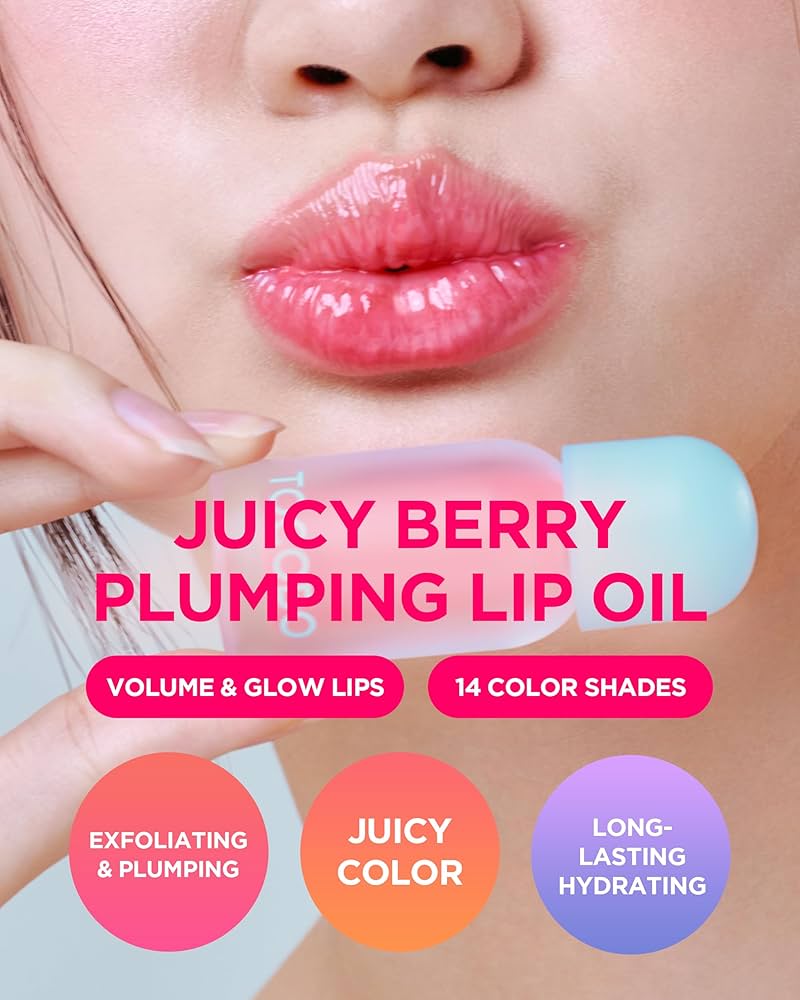 [Tocobo] Juicy Berry Plumping Lip Oil #18 Cozy Pink