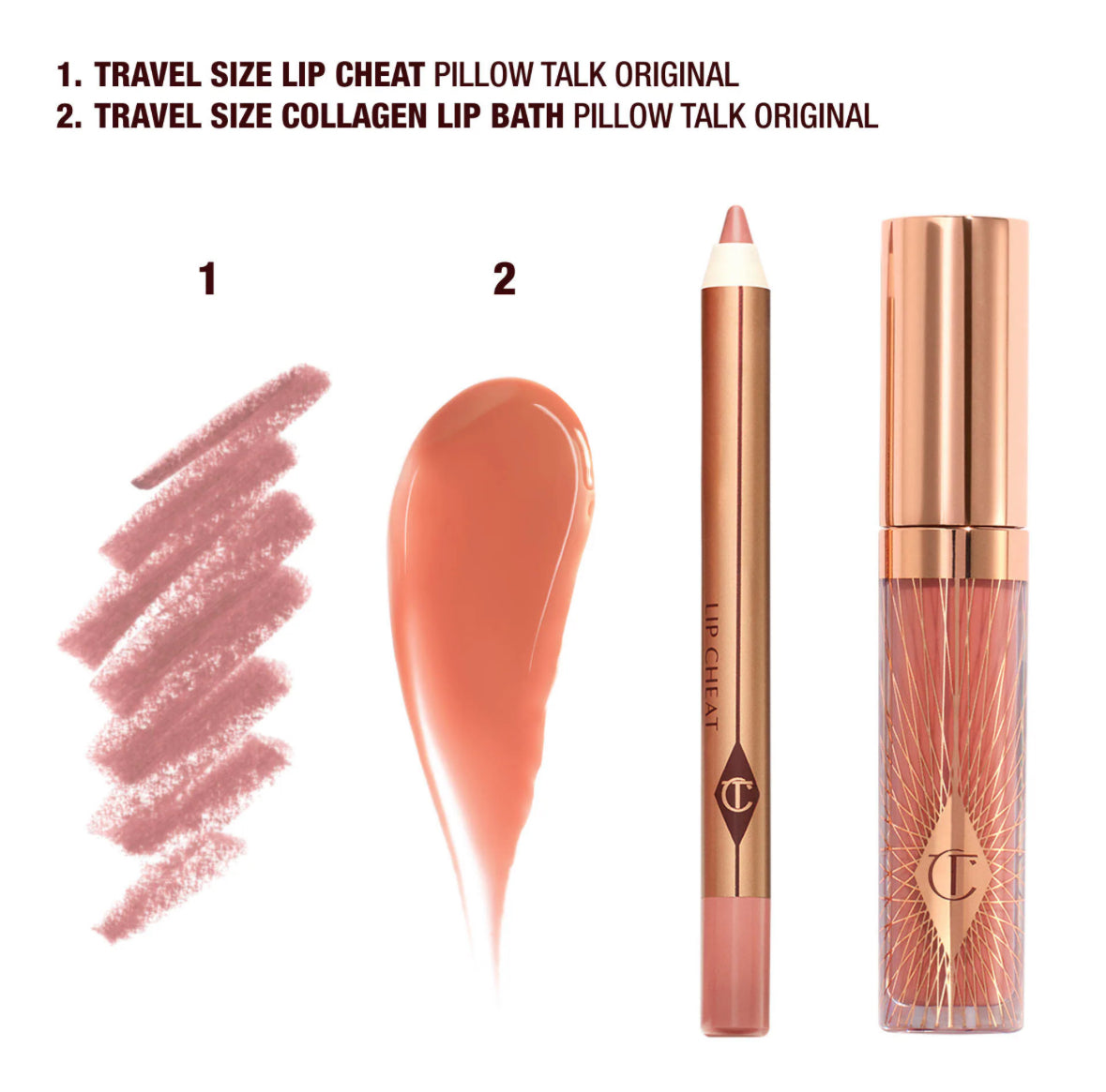 [Charlotte Tilbury] Mini Pillow Talk Glossy Lip Duos *PRE-ORDEN*