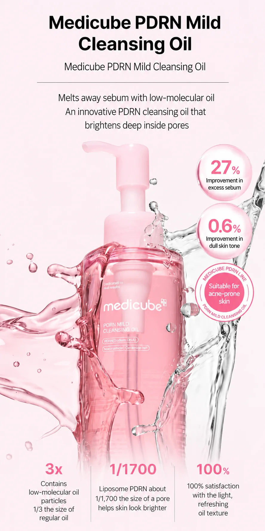 [medicube] PDRN Mild Cleansing Oil 195ml