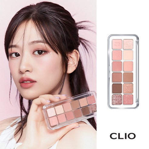 [CLIO] Pro Eye Palette Air 02 Rose Connect Set + Highlighter FREE GIFT