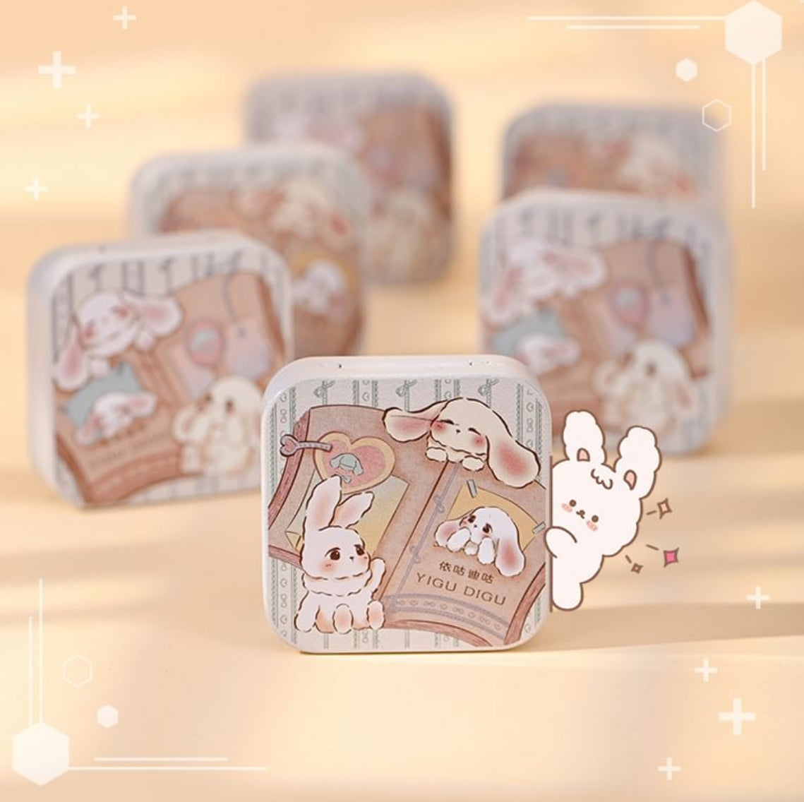 [YIGU DIGU] Diary Series Metal Box Blush & Lip