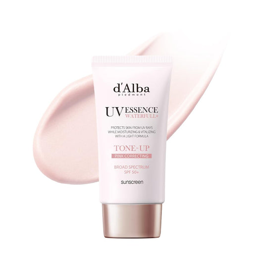 [d’Alba] UV Essence Waterfull Sunscreen TONE-Up Pink Correcting
